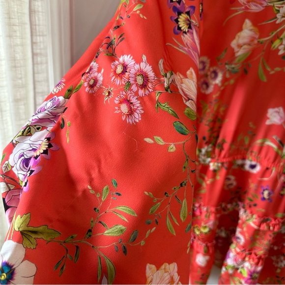 Alexis Blooming Floral Print Balloon Sleeve Dress - Picture 9 of 11